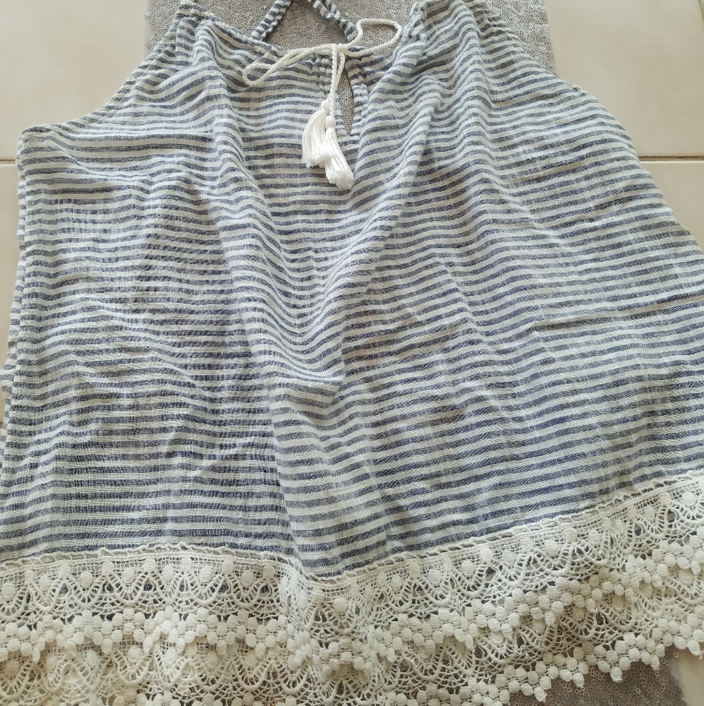 Sheer boho tank